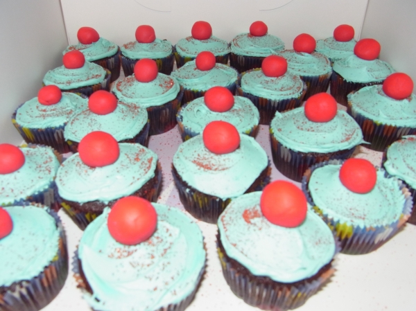 red nose day cupcakes 
